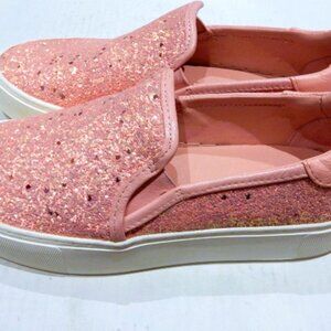 UGG Jass Chunky Glitter Pink Slip-on Sneakers in Size 7.5